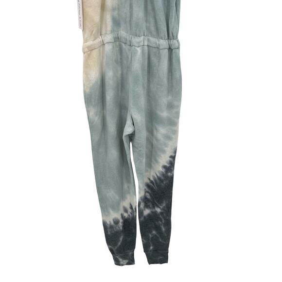 Young Fabulous & Broke Eberhart Tie-Dye Jumpsuit Blue Cream Size Small - Picture 11 of 15
